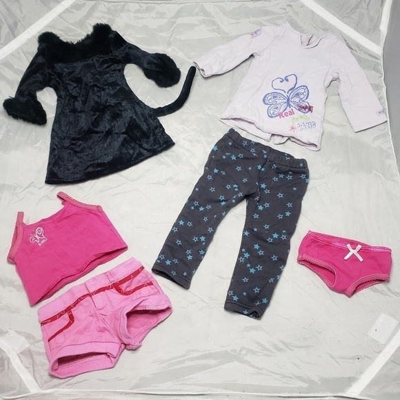 American Girl Doll Clothes Clothing Lot 18" Cat Costume Hoodie Shirt Tops EUC - Picture 2 of 4